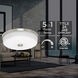 Boswell 1 Light 13.25 inch Satin Nickel Flush Mount Ceiling Light