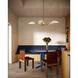 Alora Mood Oscar 5 Light 46 inch Aged Gold and White Pendant Ceiling Light