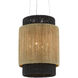 Viewforth 4 Light 14.75 inch Satin Black/Natural/Black/Smokewood Chandelier Ceiling Light