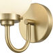 Fairbanks 1 Light 5.5 inch Brushed Gold Sconce Wall Light