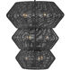Lisa McDennon Luca LED 27.75 inch Black Chandelier Ceiling Light, Multi Tier