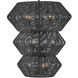 Lisa McDennon Luca 10 Light 27.75 inch Black Chandelier Ceiling Light, Multi Tier