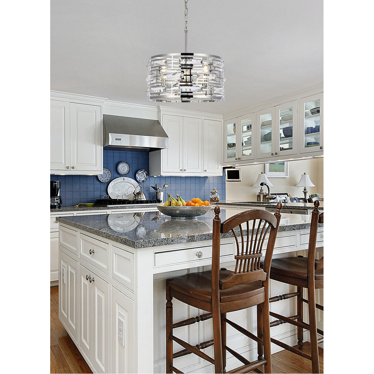 Kennedy 3 Light 17 inch Chrome Pendant Ceiling Light