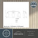 Shelby LED 23 inch Natural Brass Bathroom Light Wall Light