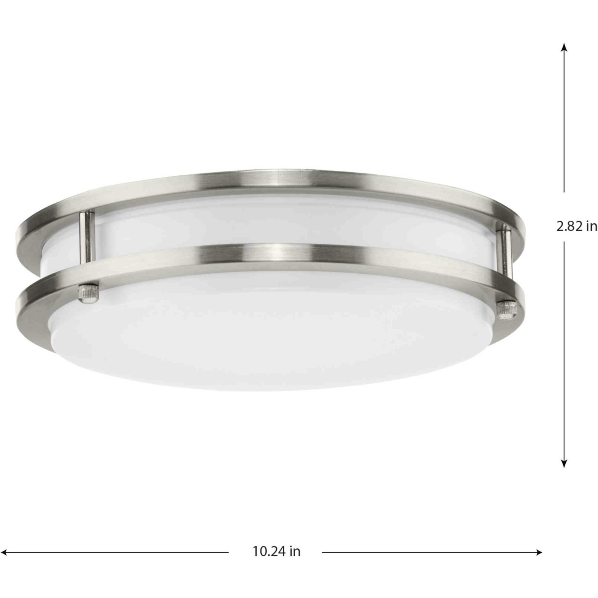 Abide LED LED 10.24 inch Brushed Nickel Flush Mount Ceiling Light, Small, Progress LED