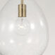 Brentwood 1 Light 9.75 inch Aged Brass Pendant Ceiling Light
