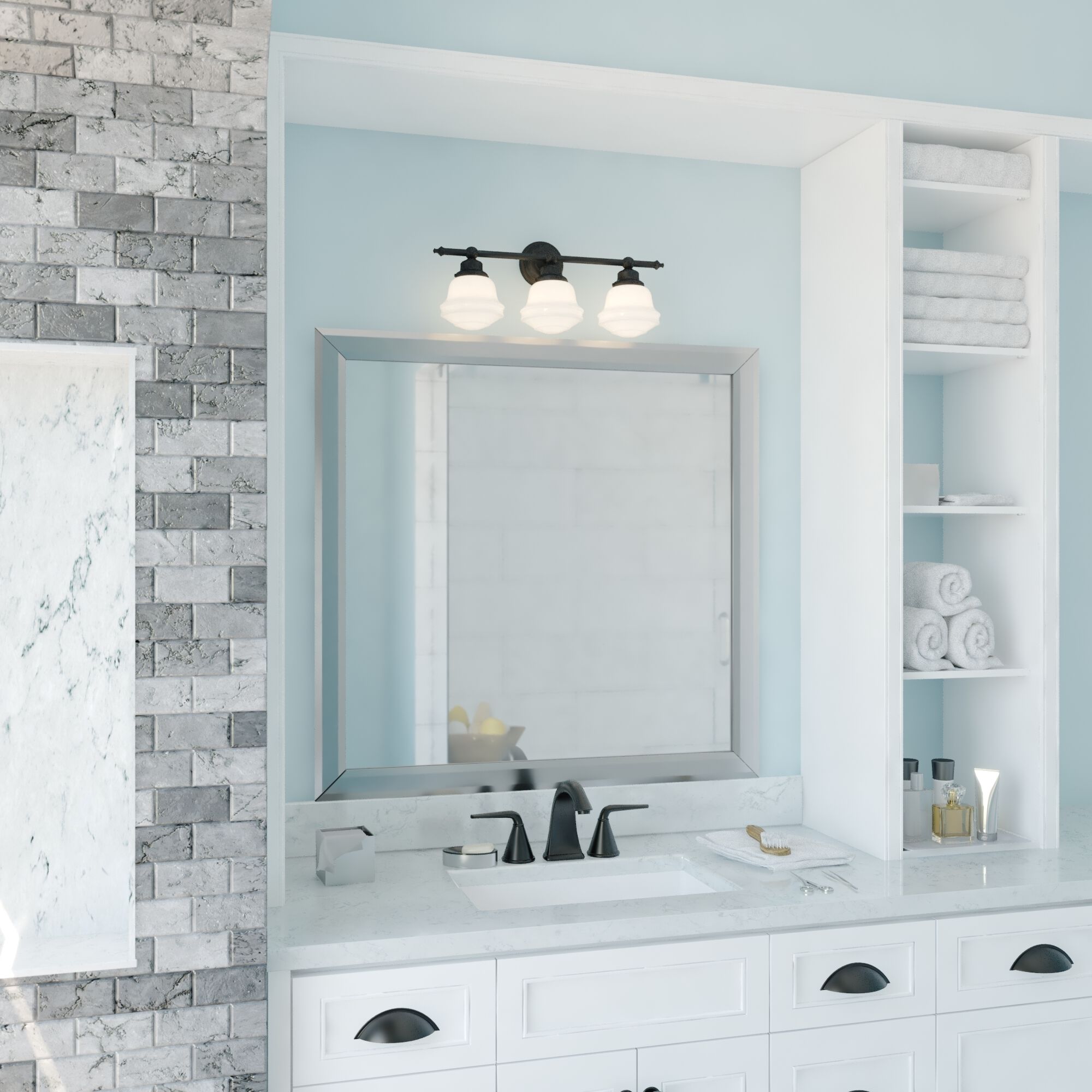 Huntley LED 24 inch Oil Rubbed Bronze Bathroom Light Wall Light