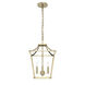 Laurel Ridge 4 Light 12 inch Alturas Gold Lantern Pendant Ceiling Light