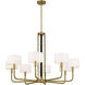 Chelsea 8 Light 40 inch Soft Brass Chandelier Ceiling Light