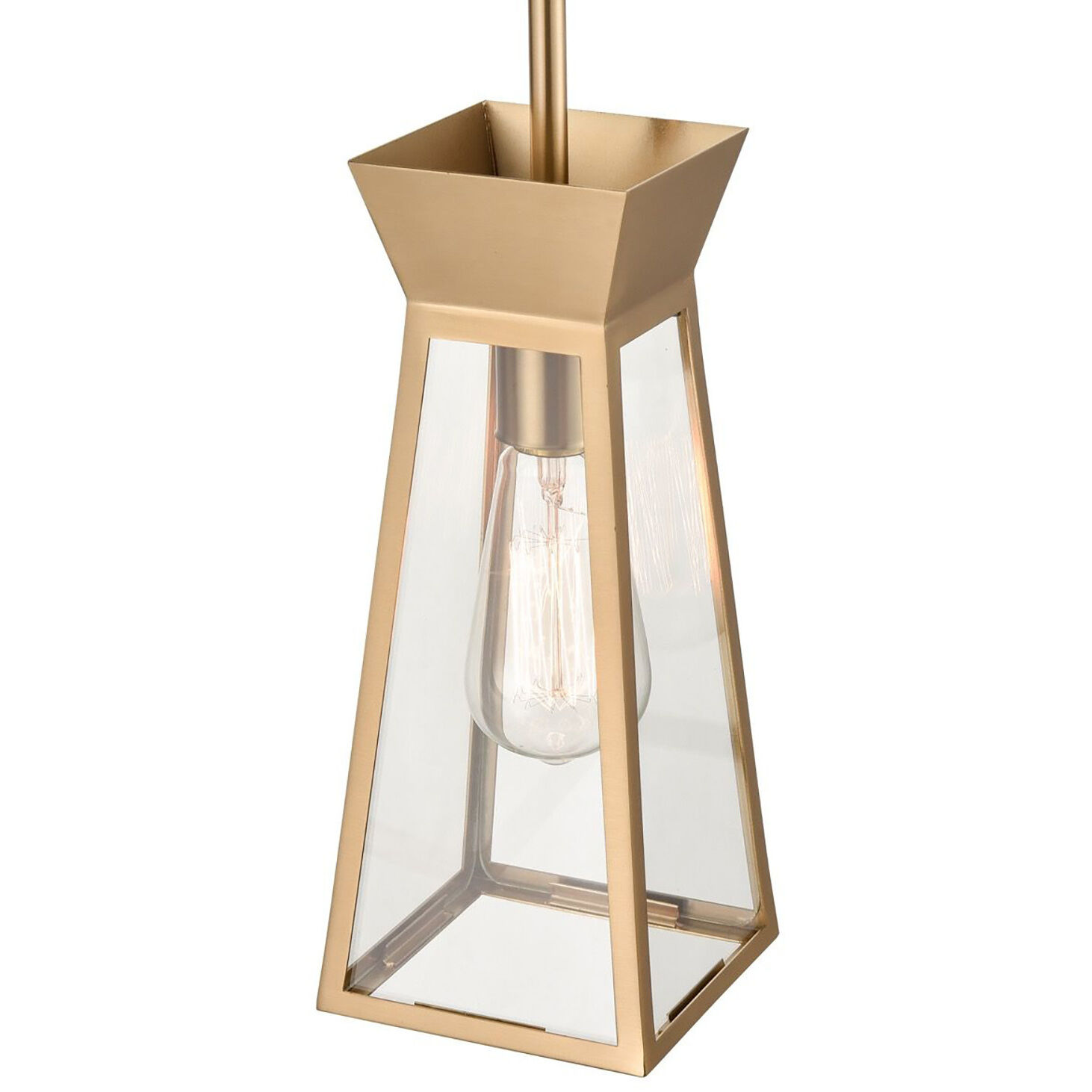 Lucian LED 5 inch Brushed Brass Pendant Ceiling Light