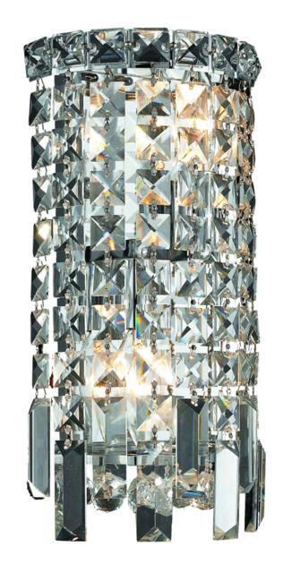Maxime 2 Light 6 inch Chrome Wall Sconce Wall Light in Royal Cut