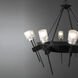 Echo 10 Light 32.2 inch Black Chandelier Ceiling Light