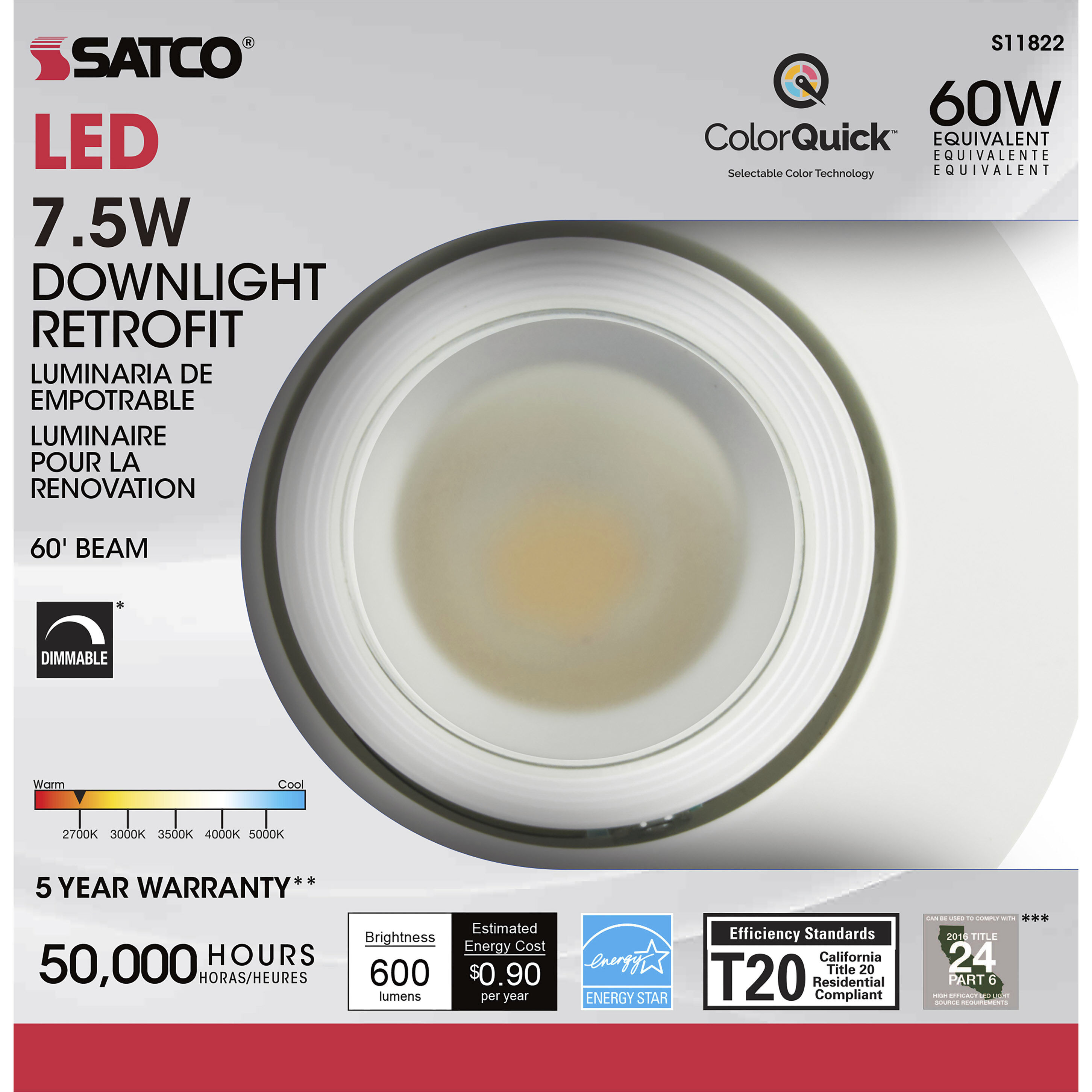 Edgewood Integrated LED White Recessed