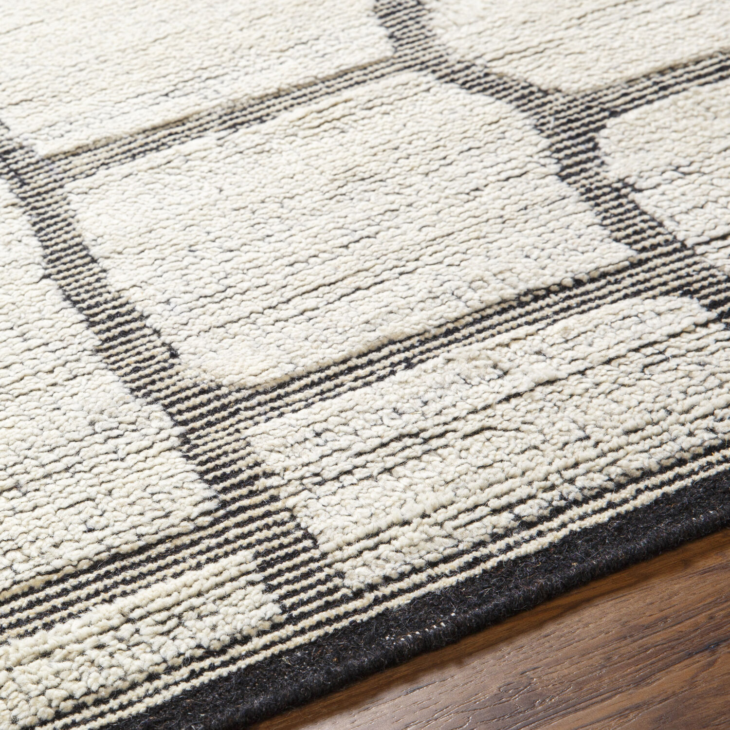 Tunus 144 X 108 inch Black Rug, Rectangle