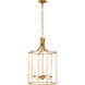 AH by Alexa Hampton Bantry House 4 Light 17 inch Antique Gild Lantern Pendant Ceiling Light