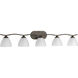 Laird 5 Light 41.63 inch Antique Bronze Bath Vanity Wall Light