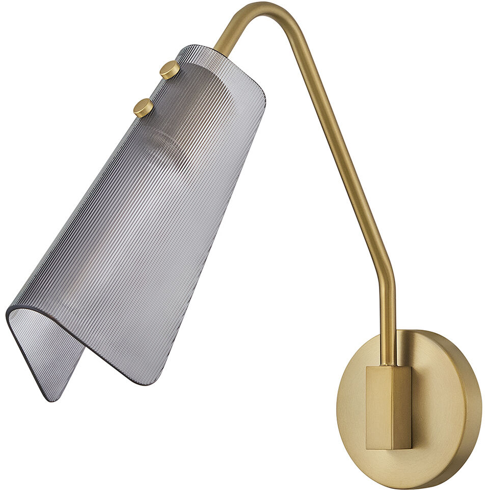 Altman Wall Mount Wall Light in Lacquered Brass