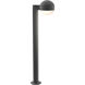 Reals 12V 10 watt Textured Gray Bollard