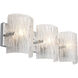 Brilliance 3 Light 23.25 inch Chrome Bath Vanity Light Wall Light