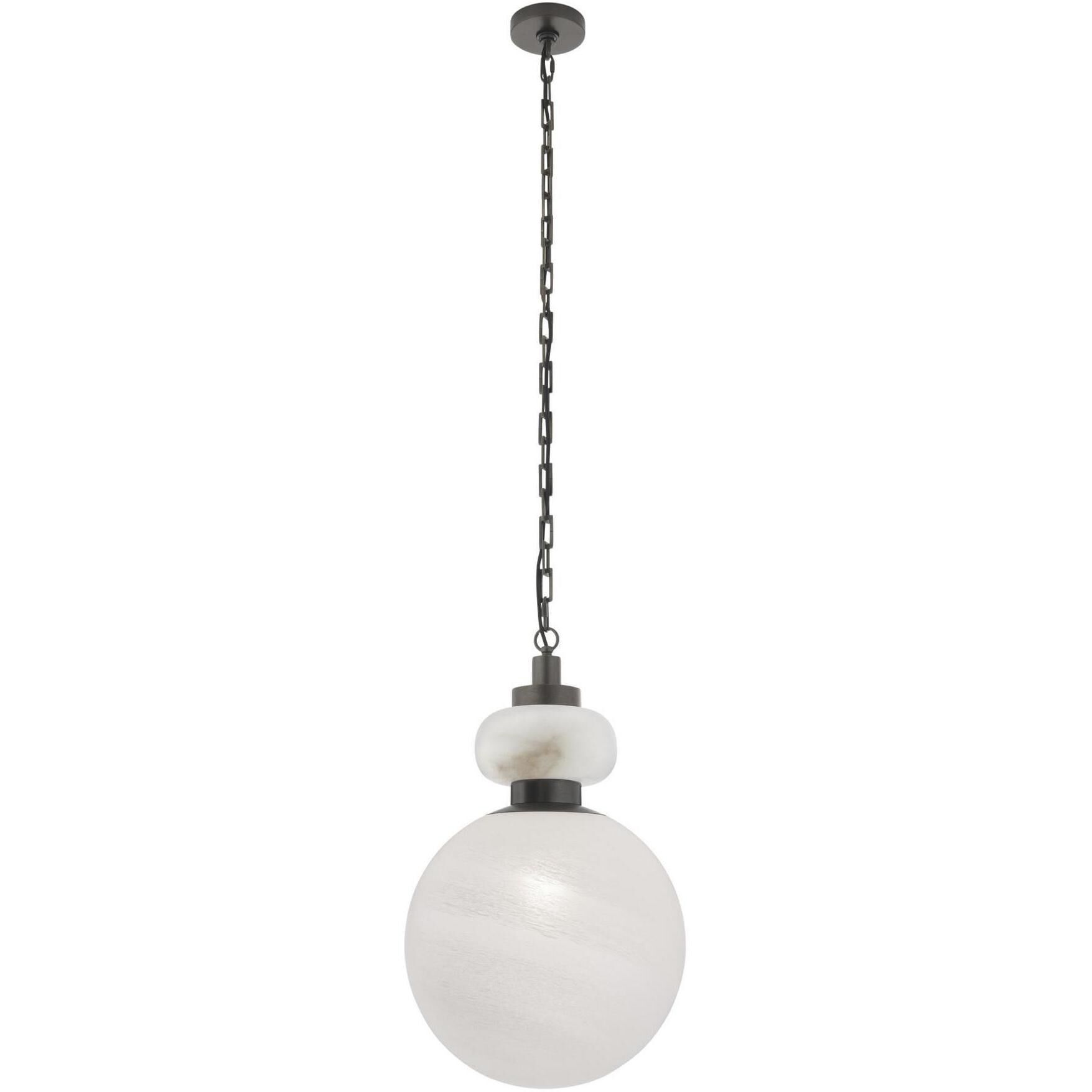 Rosemont 1 Light 16 inch White with English Bronze Pendant Ceiling Light, Large