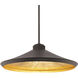 Alfa 1 Light 23.75 inch Bronze Gold Leaf Pendant Ceiling Light