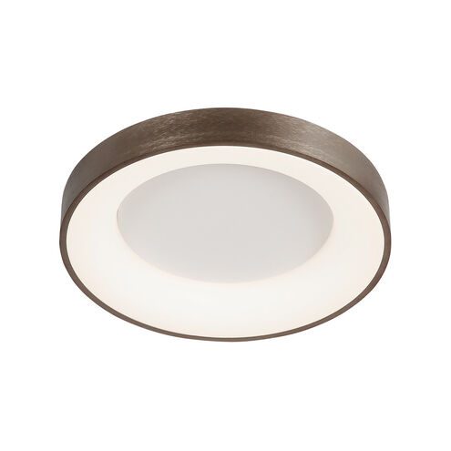 EVOLV LED 15 inch Light Bronze Flush-Mount Ceiling Light, Sway Family