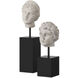 Venus Head on Stand 9 X 3.5 inch Sculptures, Set of 2