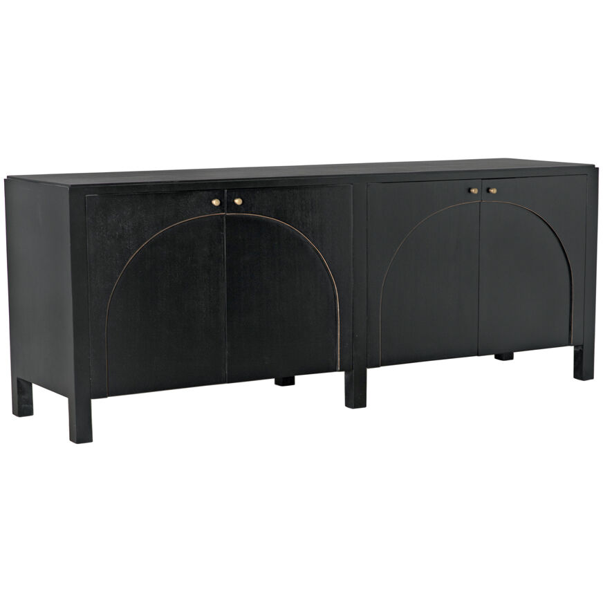 Weston 78.5 X 20.5 inch Hand Rubbed Black Sideboard