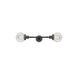 Franklin Restoration Beacon 2 Light 6 inch Oil Rubbed Bronze Bath Vanity Light Wall Light in Clear Glass, Franklin Restoration