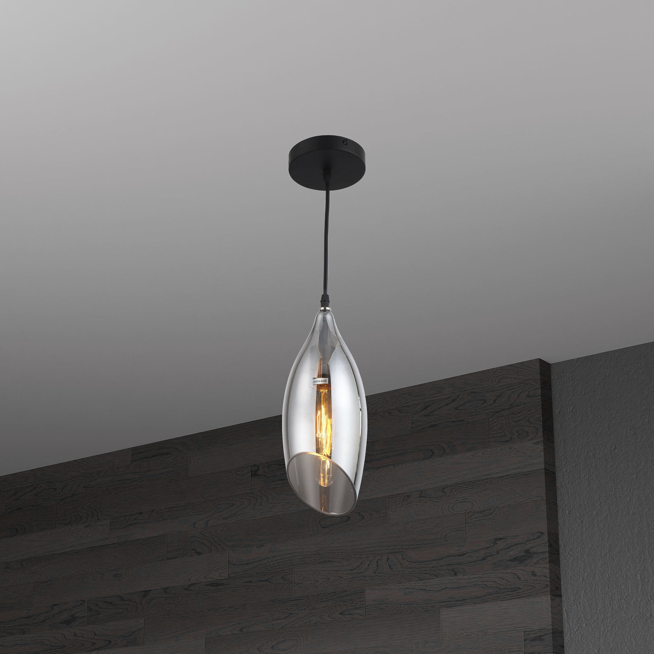 Abba 1 Light 5 inch Smoke Pendant Ceiling Light