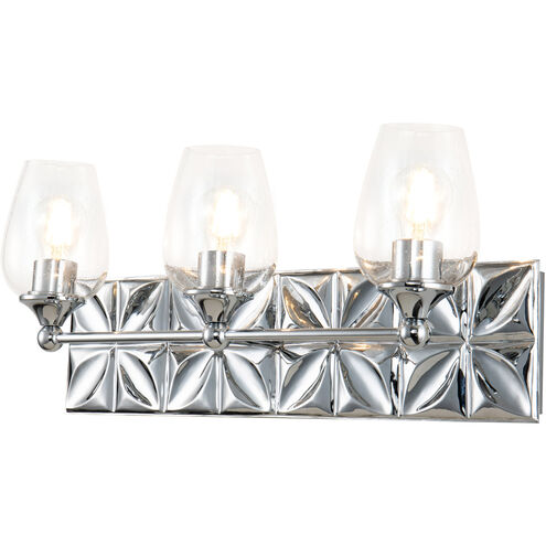 Epsilon 3 Light 24 inch PC Bath Light Wall Light in Polished Chrome