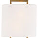 Fremont Bath Wall Light in Vibrant Gold