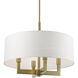Cresthaven 4 Light 24 inch Antique Brass Pendant Chandelier Ceiling Light