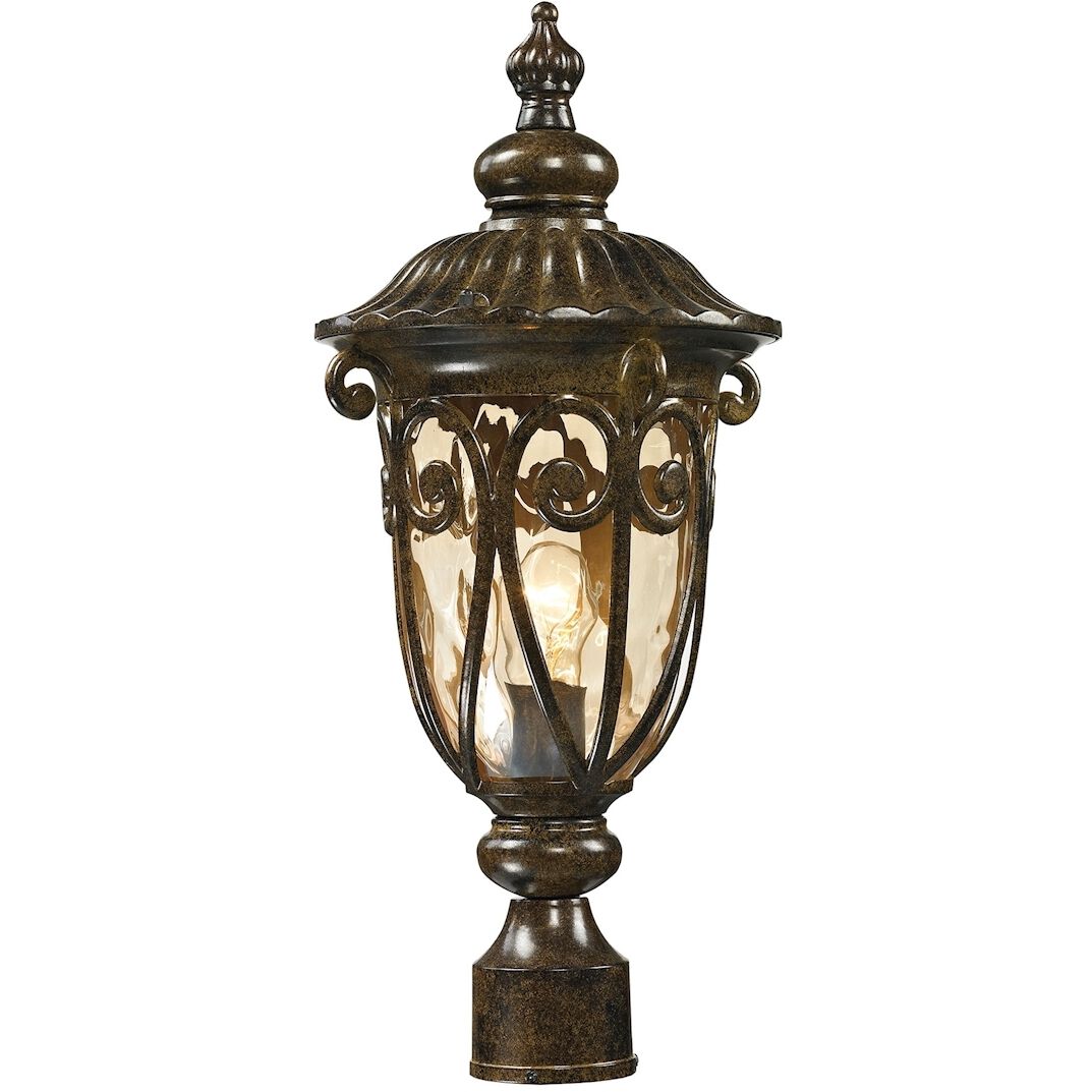 Logansport 1 Light 21 inch Hazelnut Bronze Outdoor Post Light