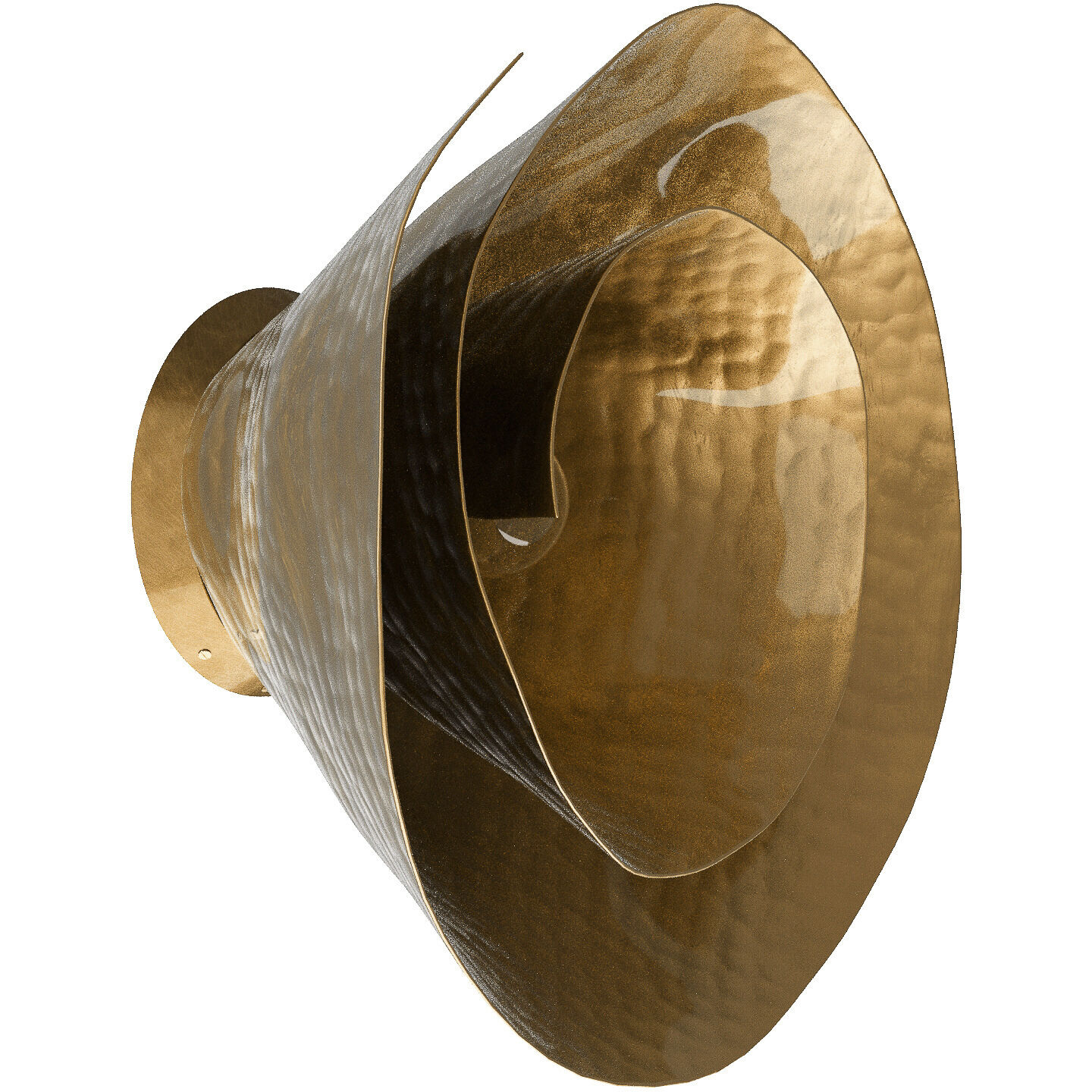 Arden 1 Light 16 inch Vintage Brass Wall Sconce/Flush Mount Wall Light