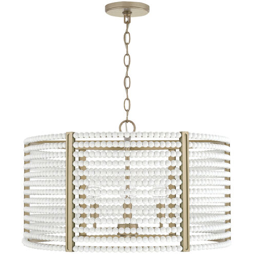 Brynn 4 Light 23 inch Aged Brass Painted Pendant Ceiling Light
