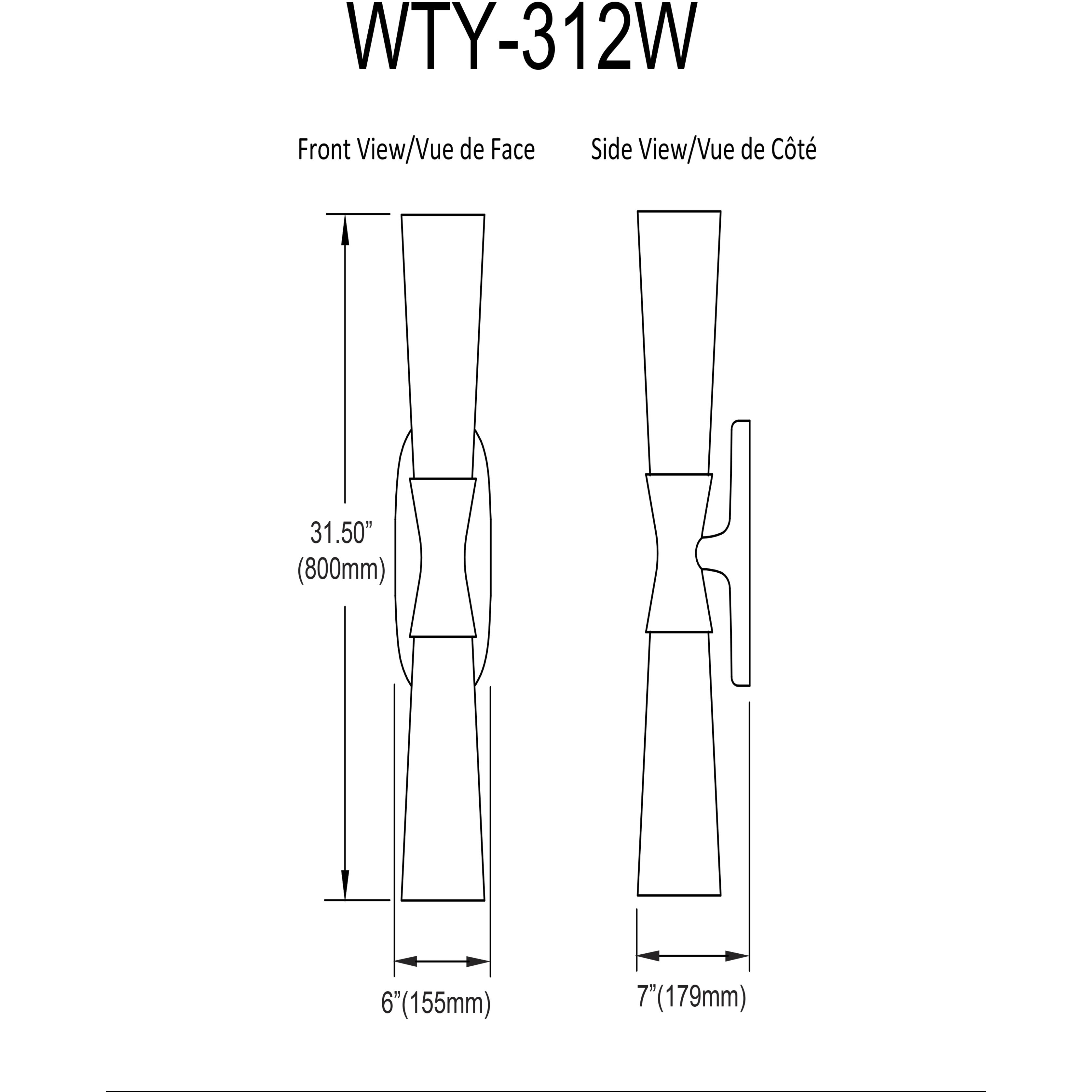 Whitney Wall Sconce Wall Light in Matte Black