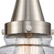 Caden 2 Light 14 inch Satin Nickel Bath Vanity Light Wall Light in Seedy Glass