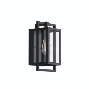 Goson 1 Light 12 inch Black Outdoor Wall Mount, Small