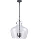 Davenport 3 Light 17 inch Aged Zinc Pendant Ceiling Light