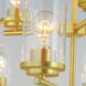 Corona 9 Light 28 inch Satin Brass Multi-Tier Chandelier Ceiling Light in Clear
