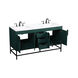 Eugene 60 X 22 X 33.5 inch Green Vanity Sink Set