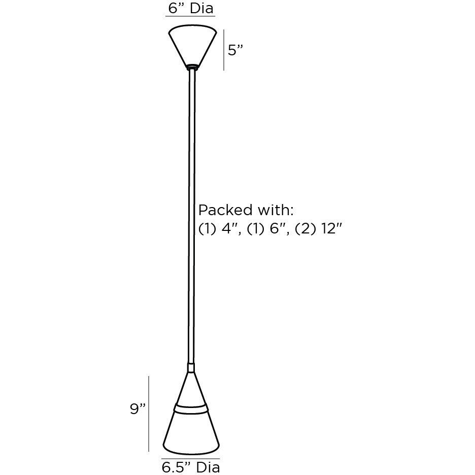 Rai 1 Light 6.5 inch Antique Brass Pendant Ceiling Light