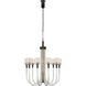 Kelly Wearstler Reverie 10 Light 30 inch Clear Ribbed Glass and Bronze Single Tier Chandelier Ceiling Light in Clear Glass and Bronze, Medium