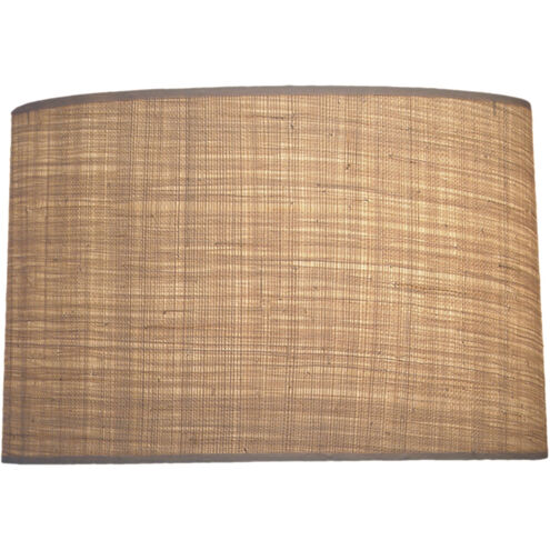 Ellie Natural Raffia 19 inch Lampshade, Drum