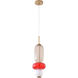 Canada LED 6 inch White / Grey / Red LED Pendant Ceiling Light