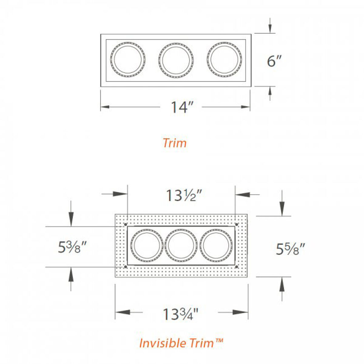 WAC LED White Recessed Lights