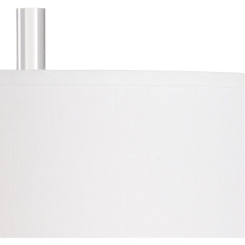 Vietri 33 inch 100 watt White/Blue Glaze Table Lamp Portable Light