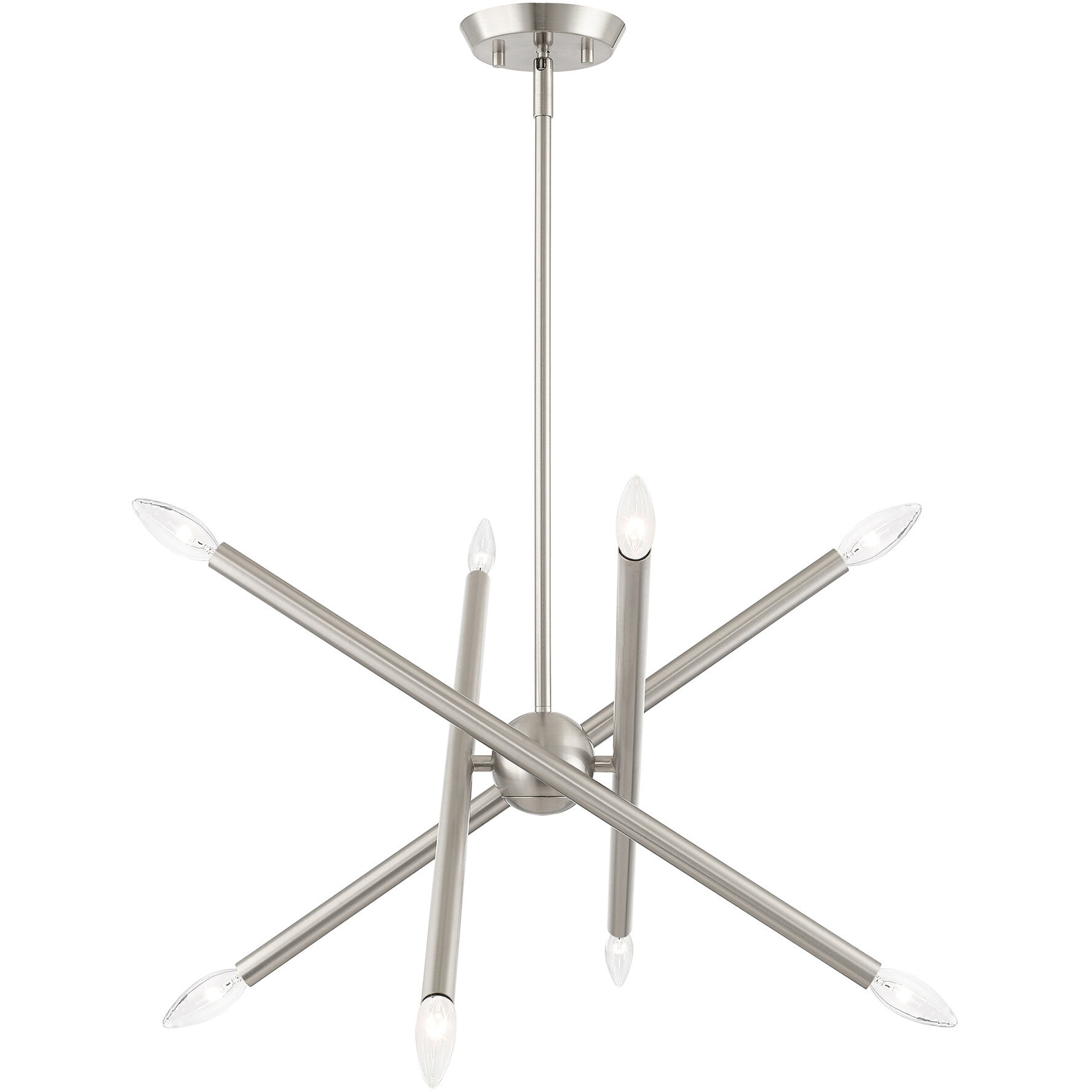 Soho 8 Light 20 inch Brushed Nickel Chandelier Ceiling Light