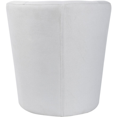 Cameron White Boucle and Black Chair